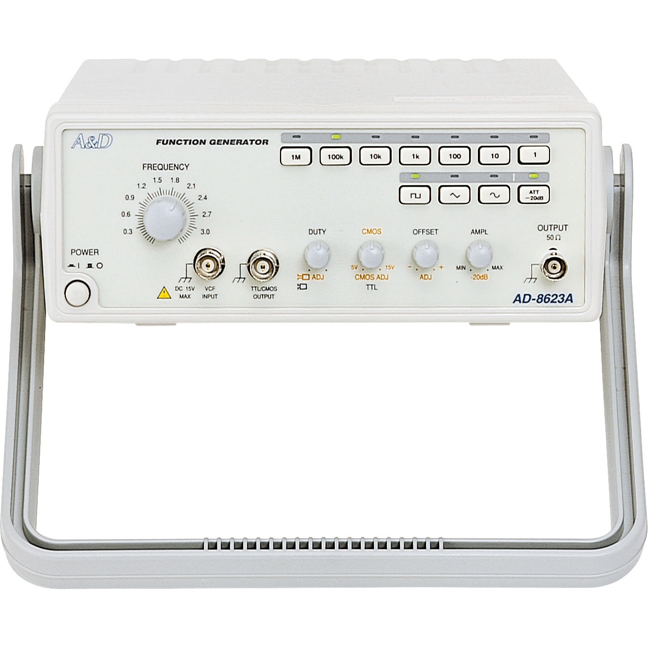 マルチファンクションジェネレーター　A&D エー・アンド・デイ　AD-8623A AD8623A マルチファンクションジェネレーター 1台 A&D(エー・アンド