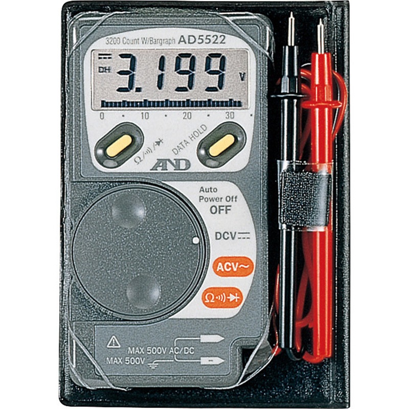 AD5522 (一般校正書類付) カード型マルチメーター (交流・直流電圧) 1
