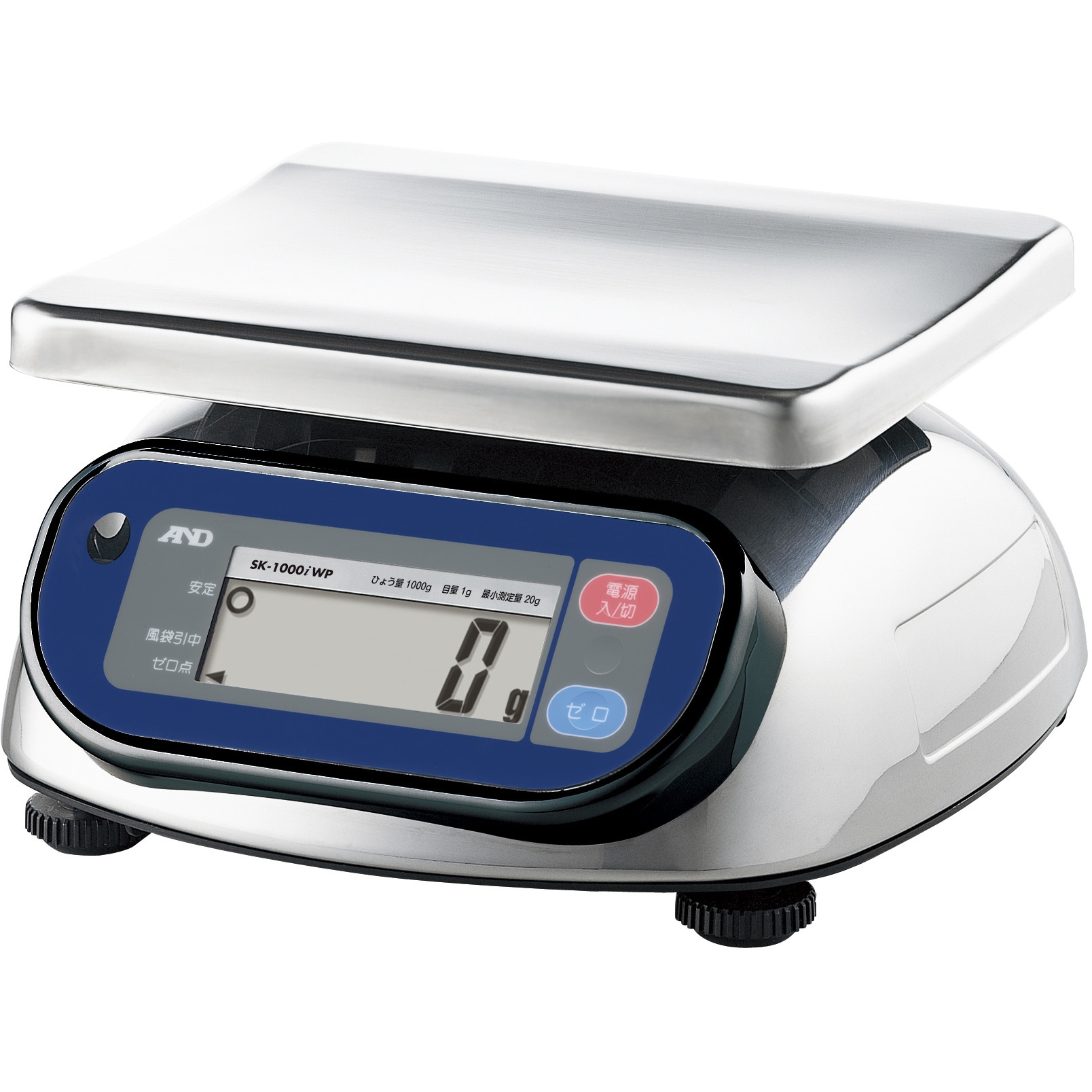 SK1000iWP-A3 (使用地域:3地域) 検定付きはかり 防塵・防水はかり SK-iWPシリーズ A&D ひょう量1000g