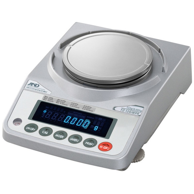 FZ120iWPR-JA-00A00 (一般校正書類付) 検定付きはかり 校正用分銅内蔵型防塵・防水型電子天びん FZ-iWPRシリーズ A&D ひょう量122g
