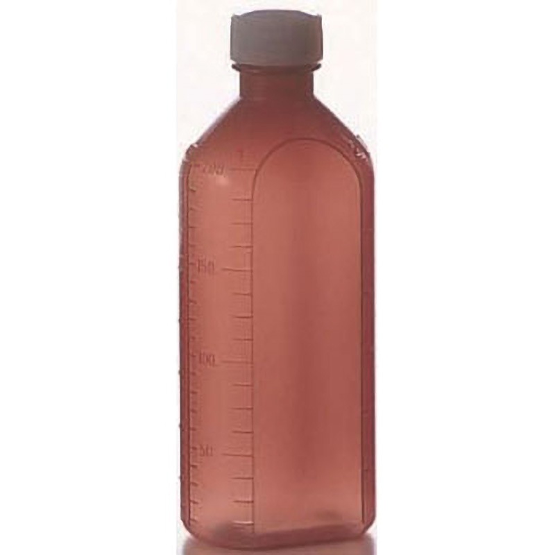 7205 C型投薬瓶 コップ付 (滅菌済) ケーエム化学 容量200mL  1箱(100本)