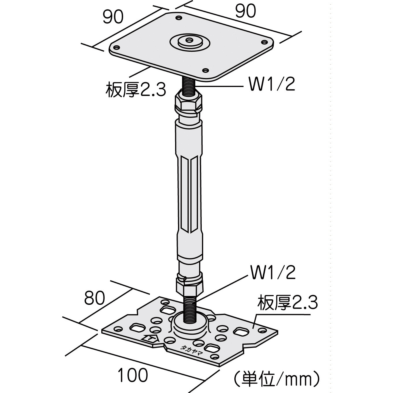 フラットTDF鋼製束 1個 YTFA0400A