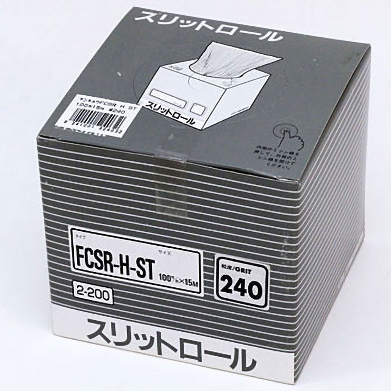 FCSRーH-ST100mm*15m#240 スリットロール FCSRーH-ST FUJI STAR(三共理化学) シリコンカーバイト砥粒 #240 長さ15m 1箱 6,088円