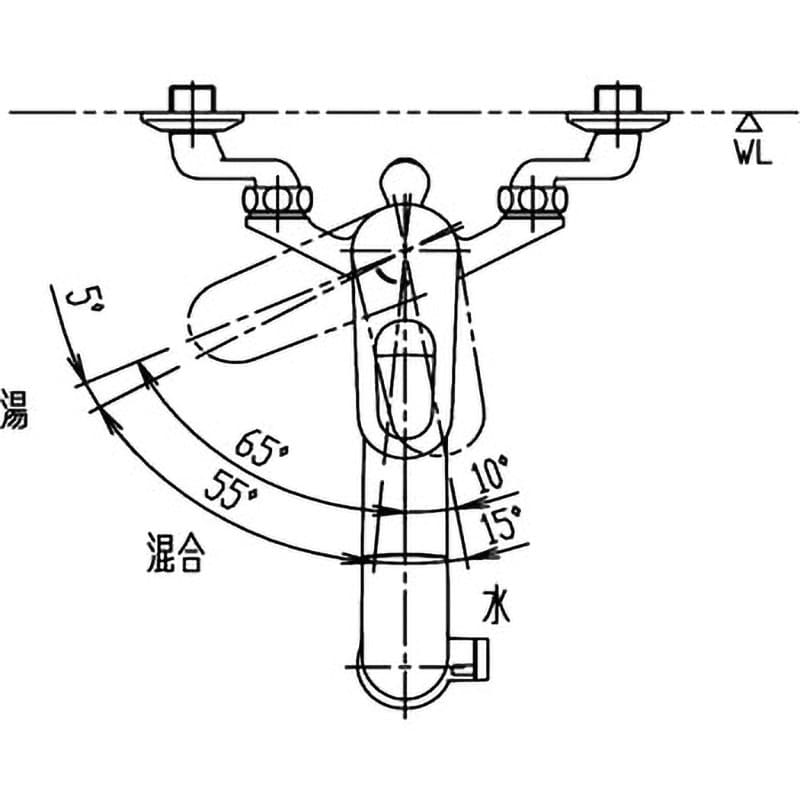 RJF-865Y キッチン用 浄水器内蔵シングルレバー混合水栓 壁付タイプ ハンドシャワー付 LIXIL(INAX) 一般 吐水口長さ自在228mm  RJF-865Y - 【通販モノタロウ】