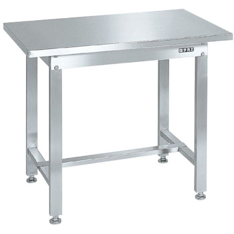 SUS4-096HC ステンレス作業台(ステンレスカブセ天板) サカエ シルバー 対応 SUS430製天板 荷重200kg 間口900mm奥行600mm高さ740mm