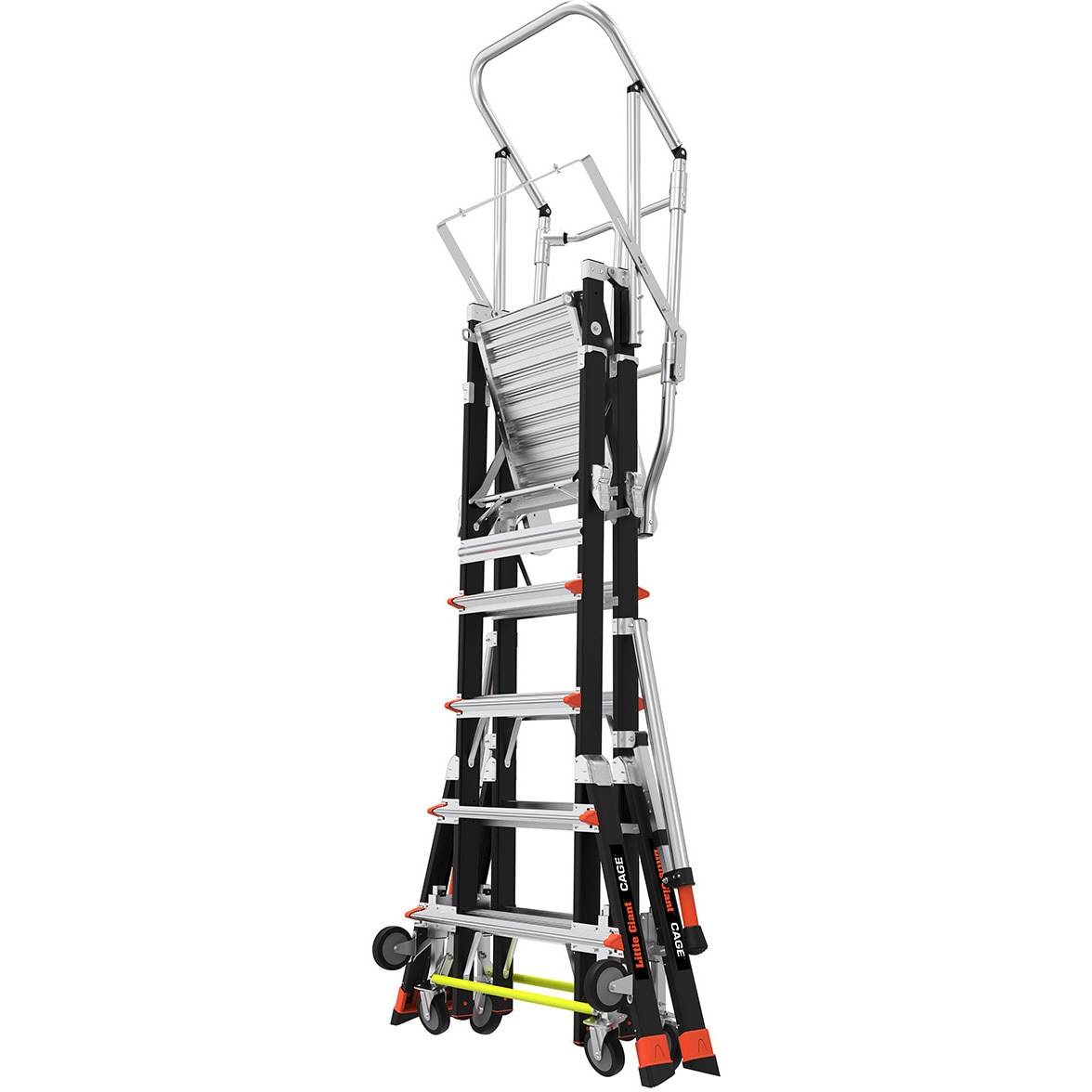 LG-18509 伸縮式折りたたみ作業台CAGE 長谷川工業 天板高さ1.47～2.64m