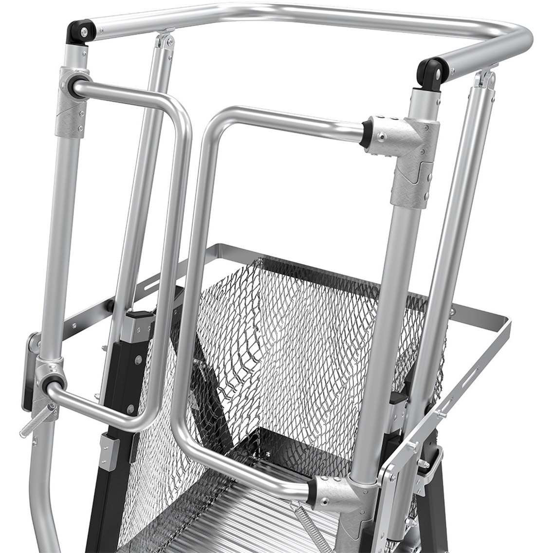 LG-18509 伸縮式折りたたみ作業台CAGE 長谷川工業 天板高さ1.47～2.64m