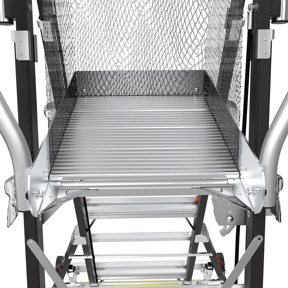 LG-18509 伸縮式折りたたみ作業台CAGE 長谷川工業 天板高さ1.47～2.64m