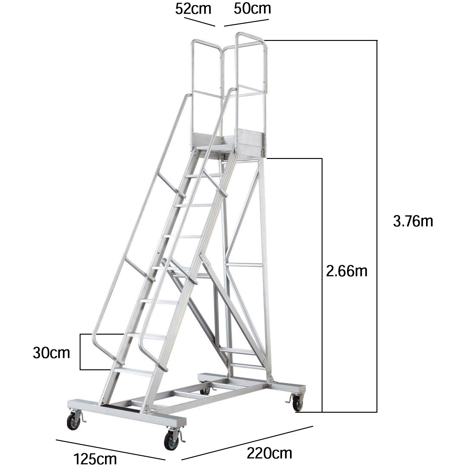 DA-270A110 組立作業台 DA ライトステップ (長尺型) 長谷川工業 8段 天