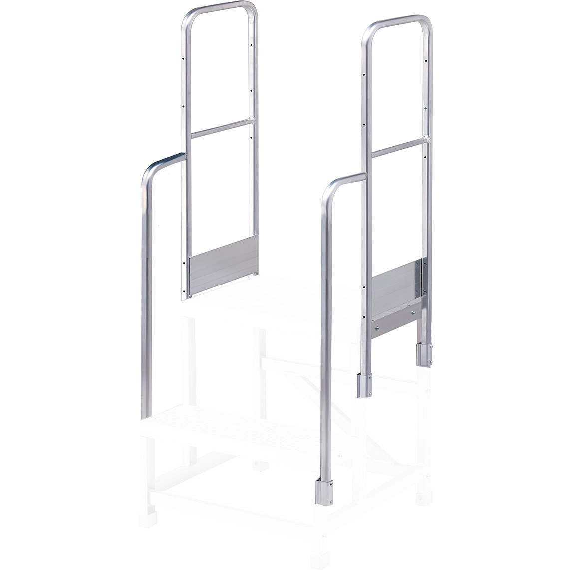 ライトステップ用両側手摺 DB(手摺のみ) 長谷川工業 ハシゴ・脚立