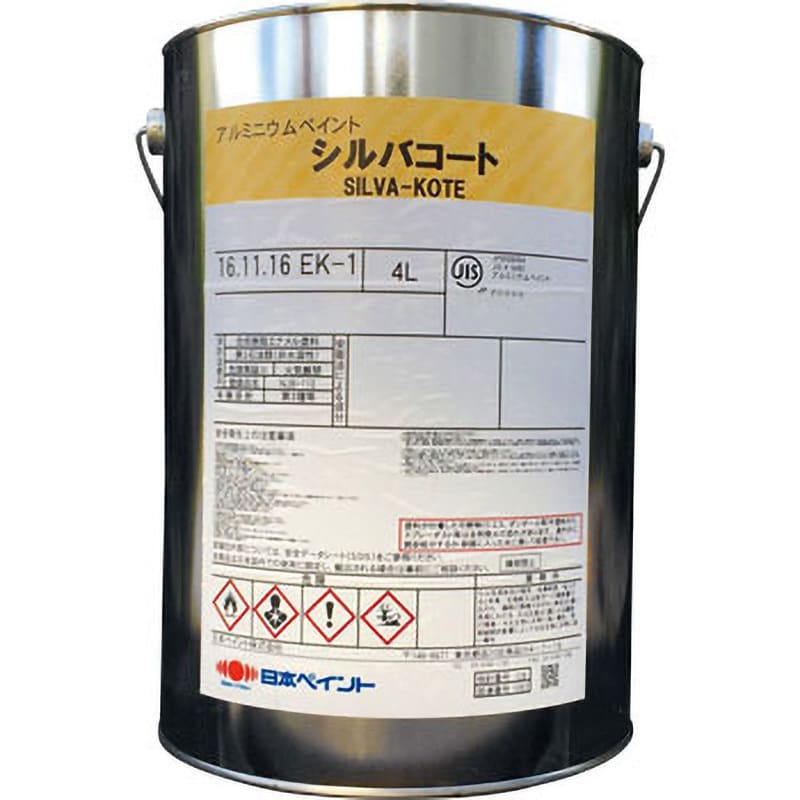 1003990 シルバコート 1缶(4L) 日本ペイント 【通販サイトMonotaRO】