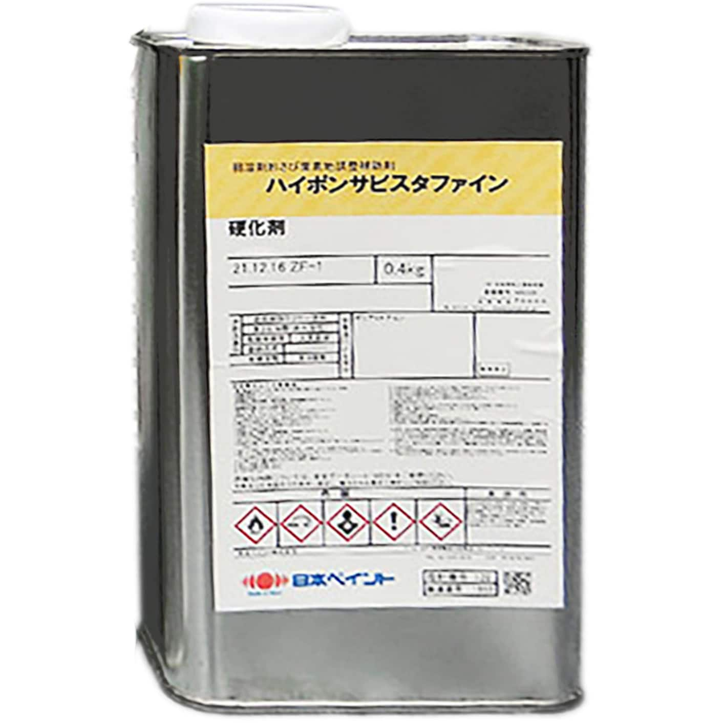 3022070 ハイポンサビスタファイン 日本ペイント 鉄部 油性 硬化剤タイプ 1缶(0.4kg) - 【通販モノタロウ】