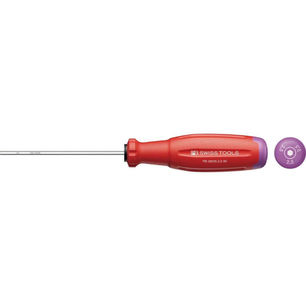 38205.2.5-90 六角棒ドライバー (SwissGrip Evo) PB SWISS TOOLS
