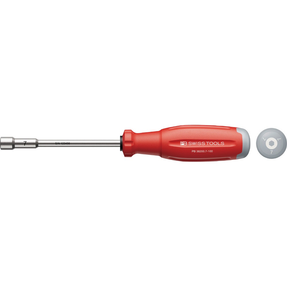 38200.7-100 ナットドライバー (SwissGrip Evo) PB SWISS TOOLS
