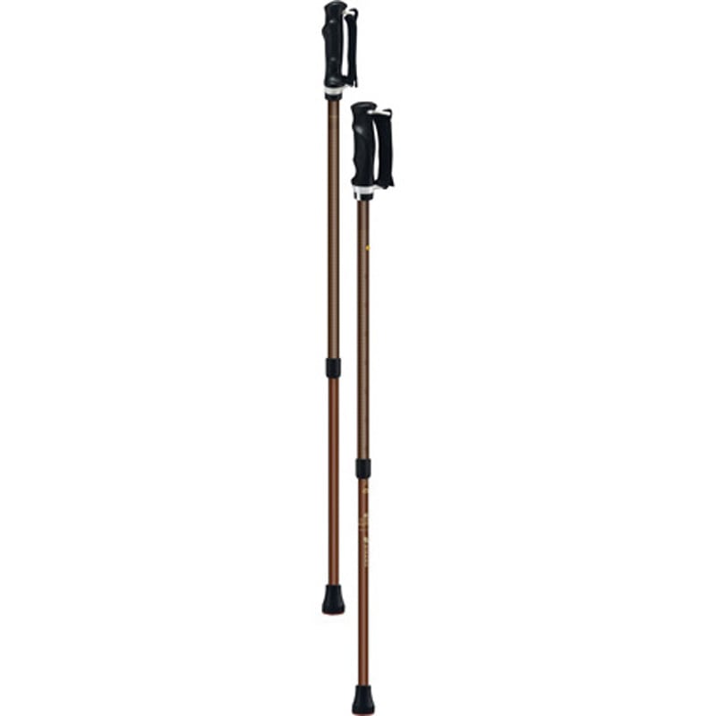 650211 もっと安心2本杖 ブラウン 1組(2本) シナノ 【通販モノタロウ】