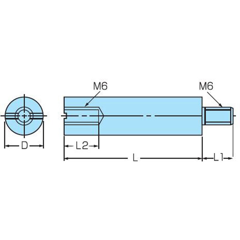 MRZ-520P-BK 絶縁丸形プラスサポーター カメダデンキ ねじ径M5長