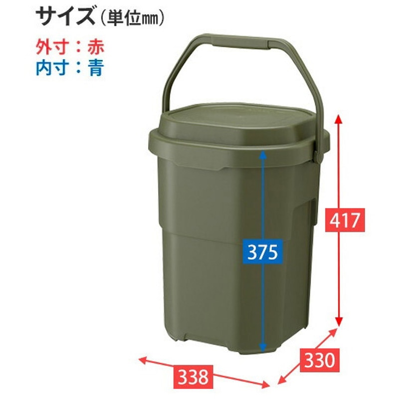 GHON258 バケットカーゴ 22L リス グリーン色 GHON258 【通販モノタロウ】