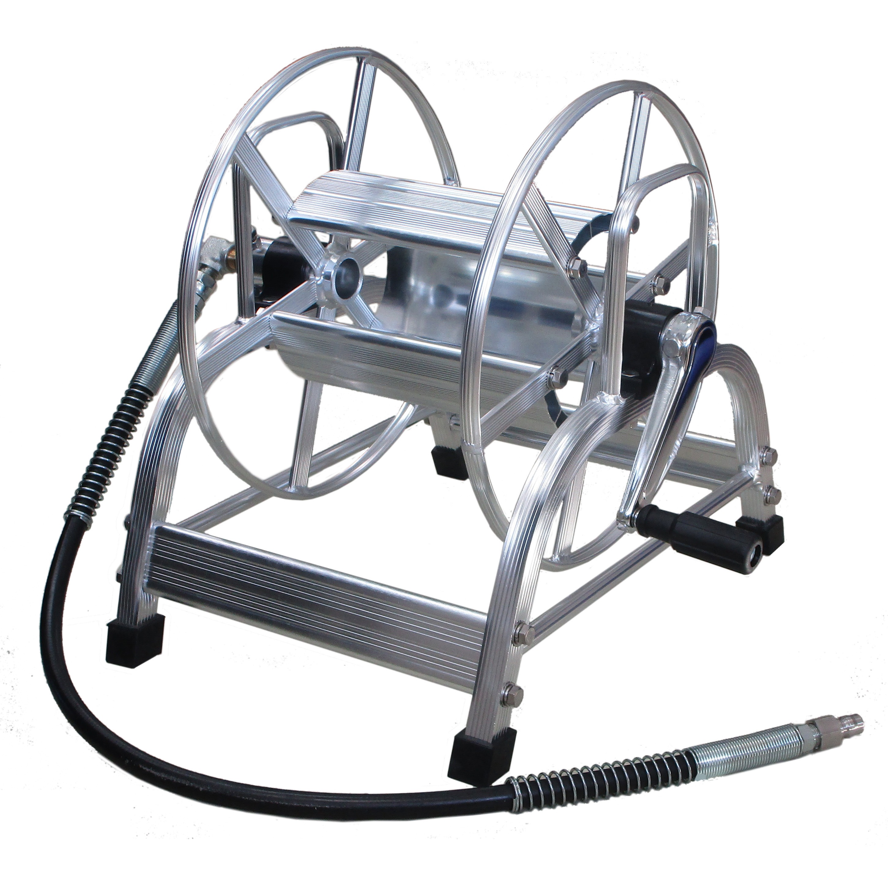 2890LA03 アルミホースドラム フルテック 中間ホース1m，BSスイベル付