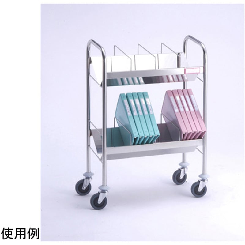 SKE4163A カルテカート 間口670mm 2段 サカエ キャスター径100mm高さ1010mm  SKE4163A