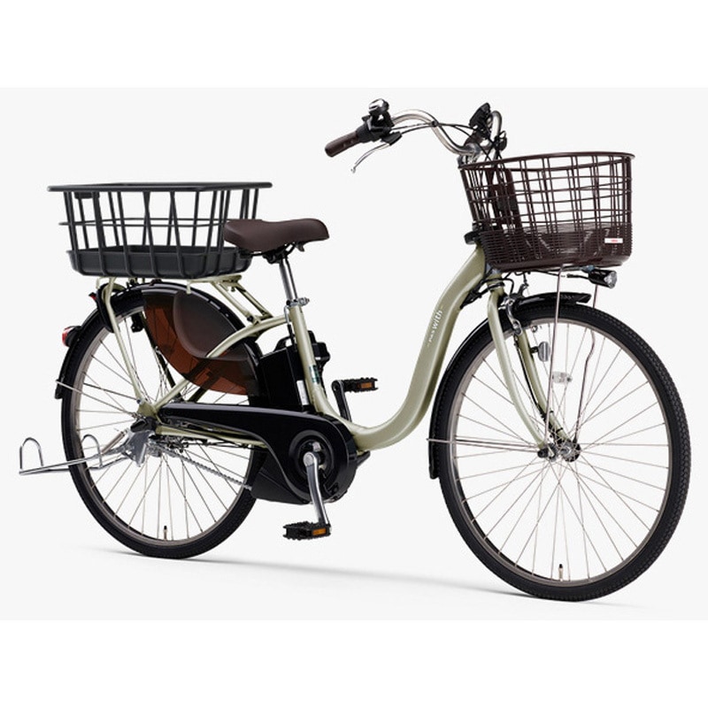 25PA26W-SL-Q5KOGG214270 ヤマハ電動自転車25年モデル PAS With 後ろカゴQ5K-OGG-214-270装着品 YAMAHA(ヤマハ) 内装3段変速