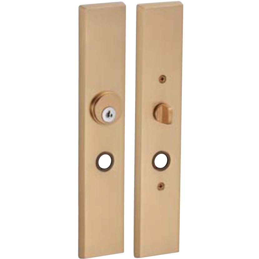 LS-5HT26-SG 取替用LSミニケースHT26長座鍵付(ミニケースラッチ+HT26長座セット) GIKEN(川口技研) サテンゴールド色 バックセットB/S51mm適合扉厚28～40mm