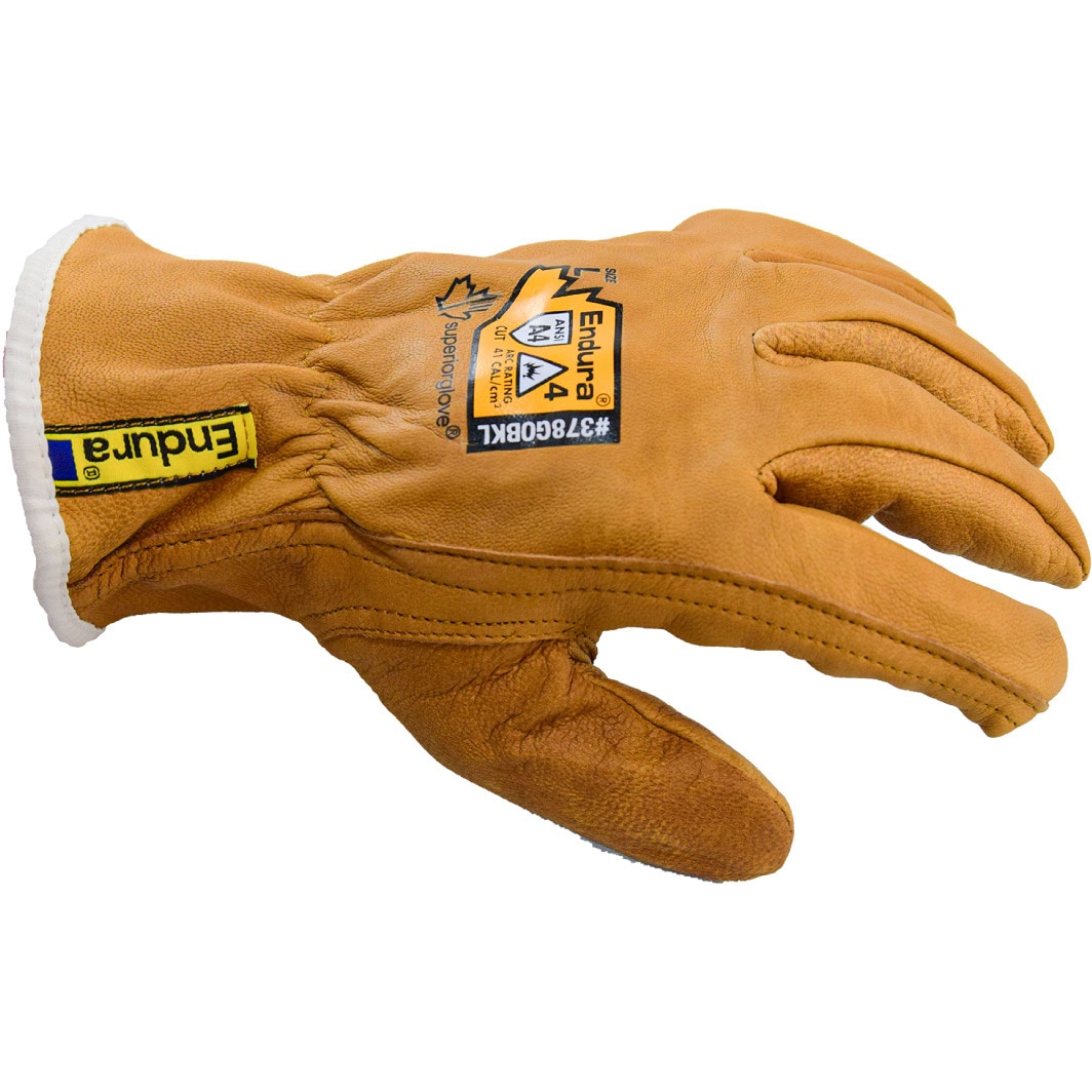 378GOBKLS ヤギ革ケブラー裏地付き耐切創作業用手袋 superior glove