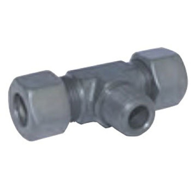 F-30X1(08) 鋼管用 くい込み継手 F 両口チーズ(オス) フジトク 適合管