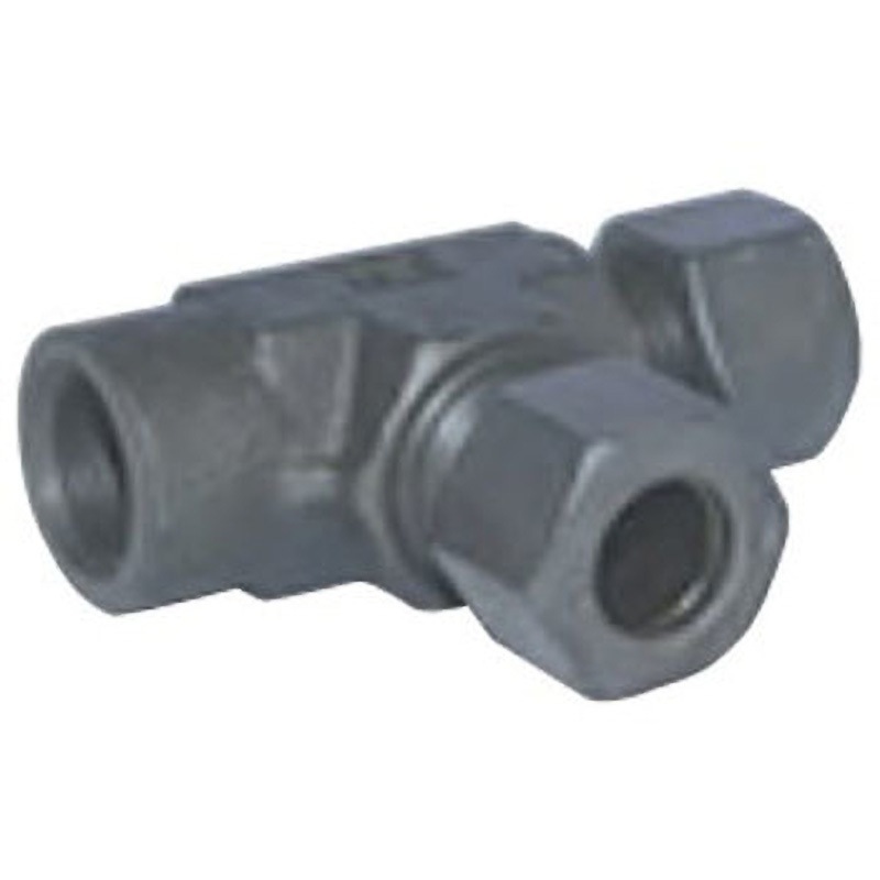 FB-1/2X3/4 鋼管用 くい込み継手 インチサイズ FB サービスチーズ(メス) フジトク 適合管外径1/2×3/4mm