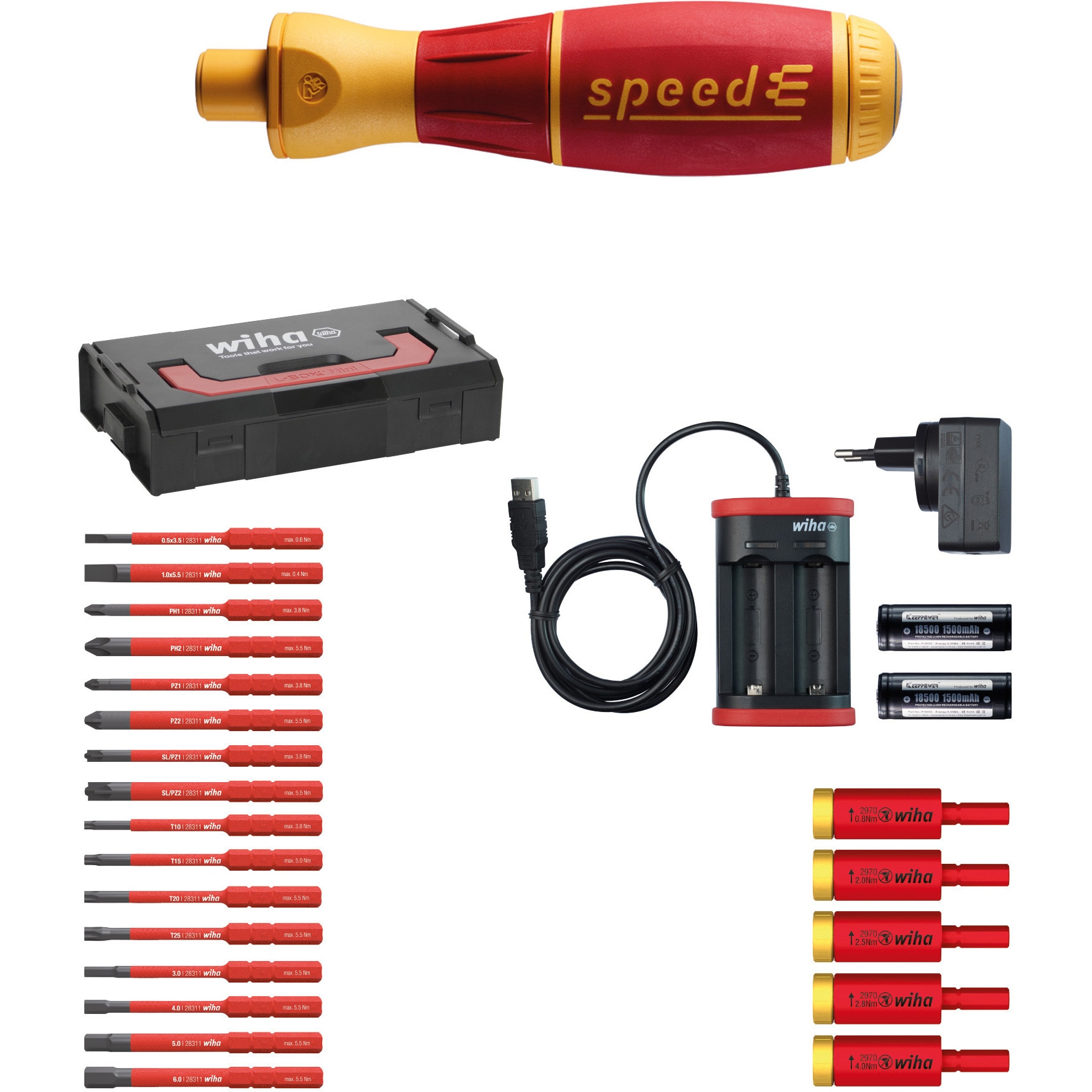 590SPDE3SET 電動アシスト式絶縁ドライバーセット 1セット Wiha