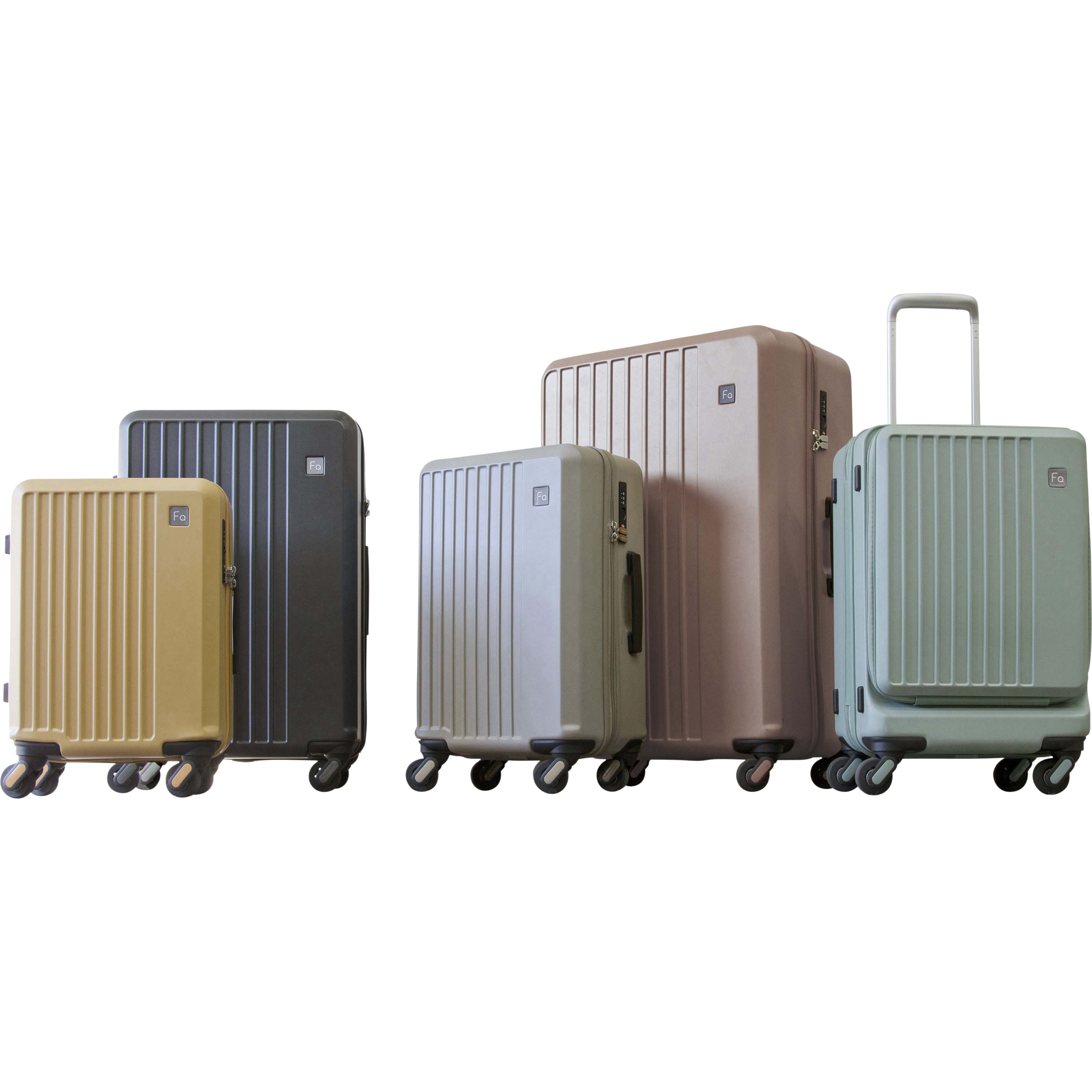 1-252 G LIEVE 4輪キャリー エンドー鞄 グレージュ色 容量52L サイズM