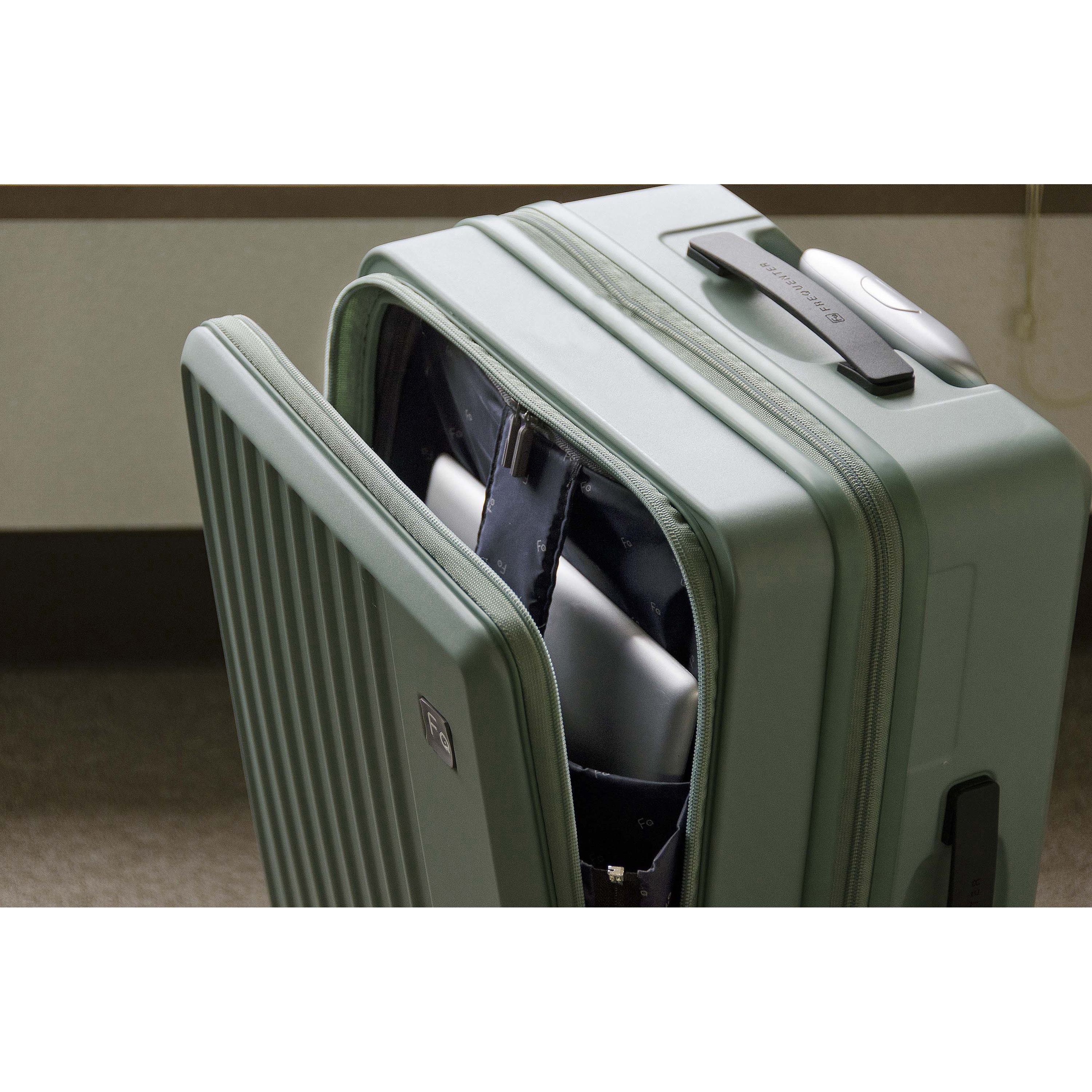 1-254 DGY LIEVE 4輪キャリーフロントオープン エンドー鞄 容量32L ダークグレー色 サイズS  1-254 DGY