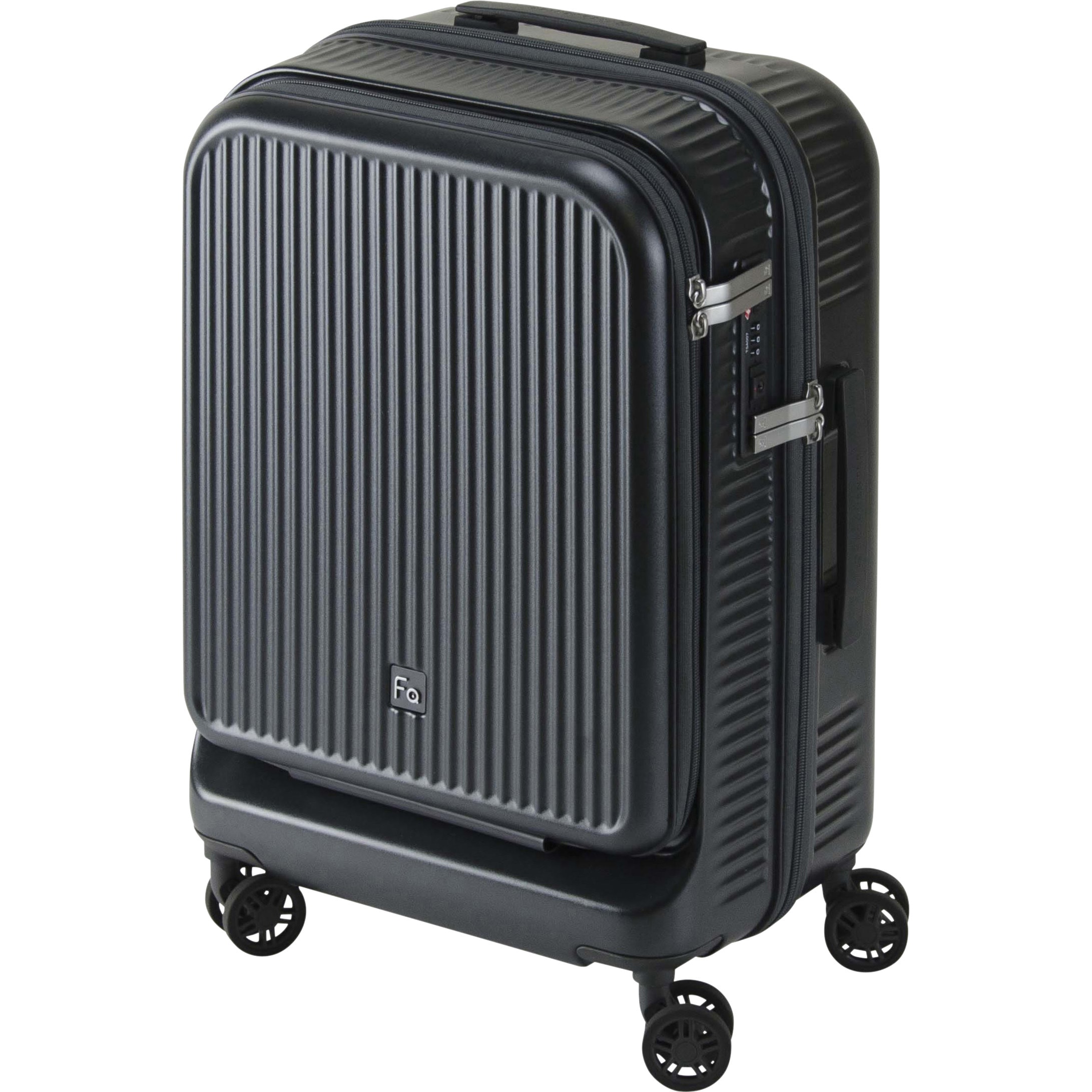 1-511 DGY アウラ スーツケース フロントオープン 4輪キャリー エンドー鞄 容量33L ダークグレー色   1-511 DGY 16,485円