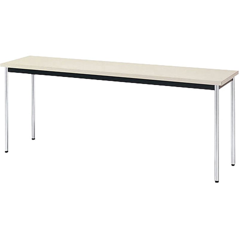 KM1845-WH ナイキ 会議テーブル ナイキ ホワイト シルバー 高さ700mm間口1800mm奥行450mm  KM1845-WH