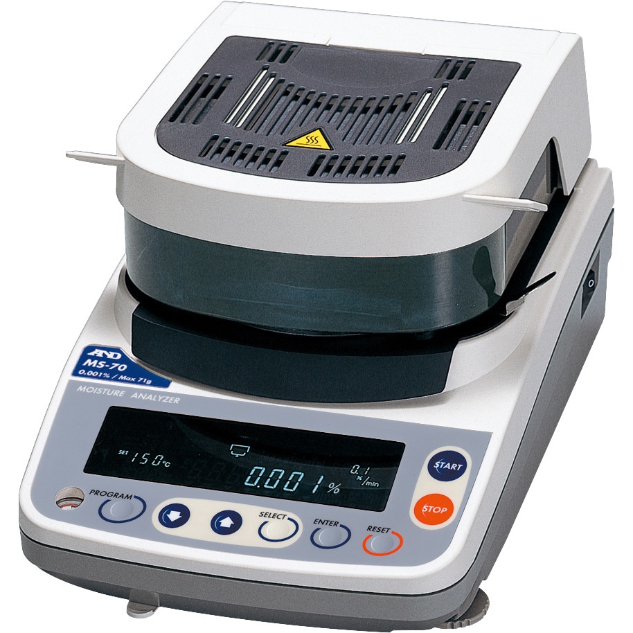 A&D 加熱乾燥式水分計 MS-70 MS70 加熱乾燥式水分計 MS-70 / MX-50 / MF-50 / ML-50 1台 A&D(エー