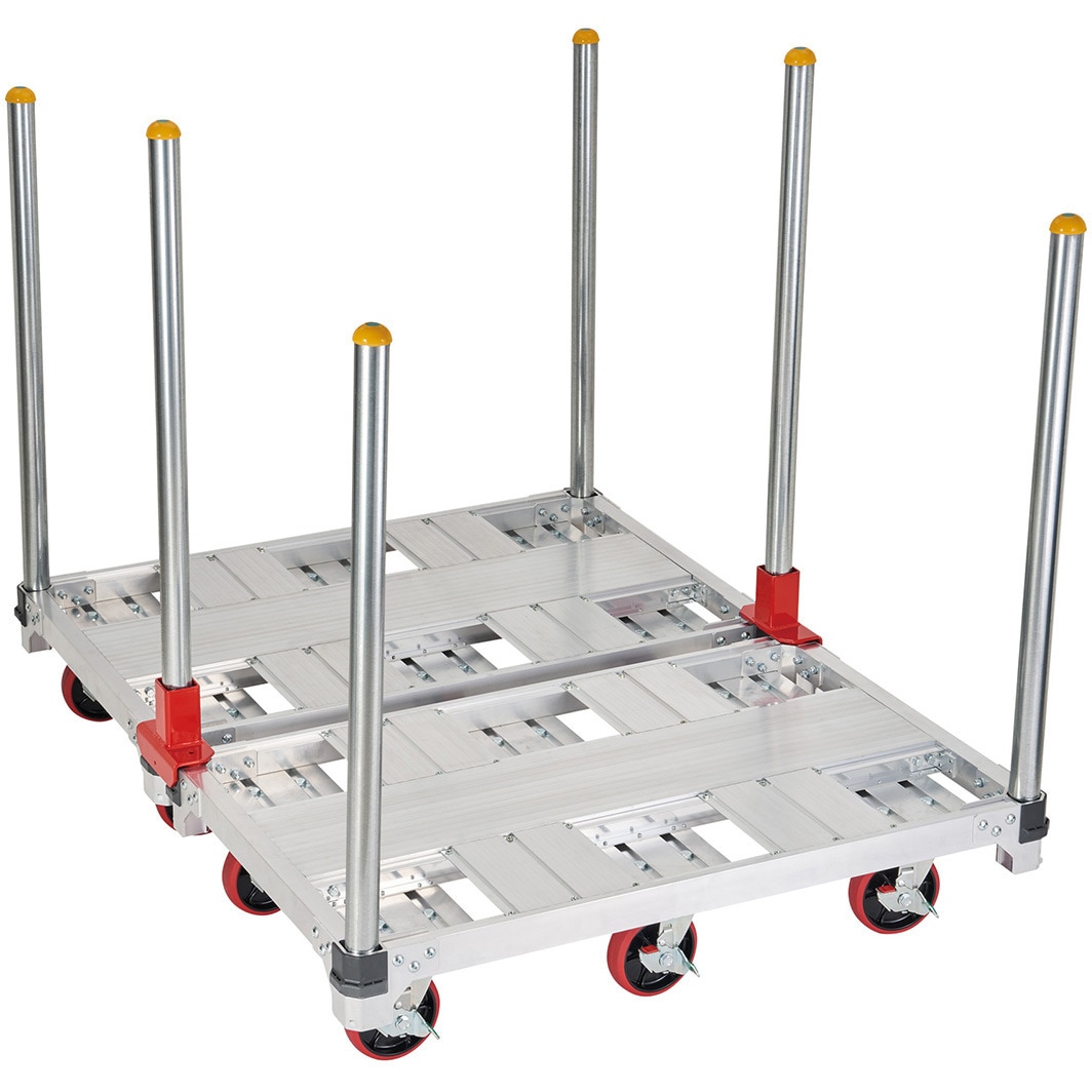 NAC-J2P イットン台車用連結金具 長谷川工業 幅77mm長さ175mm 1セット