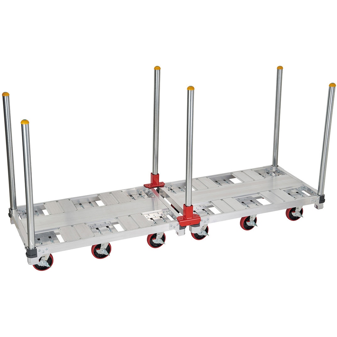 NAC-J2P イットン台車用連結金具 長谷川工業 幅77mm長さ175mm 1セット