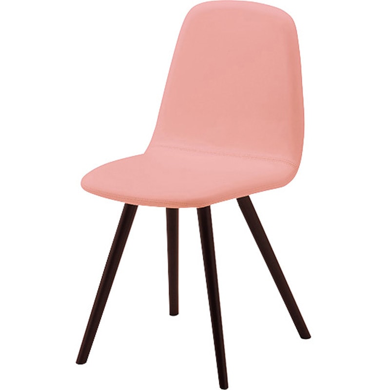 E370-W2-PN ミーティングチェアー(肘無) E370型 ナイキ ビニールレザー ピンク色 ダークウッド 高さ805mm幅420mm奥行555mm 37,687円