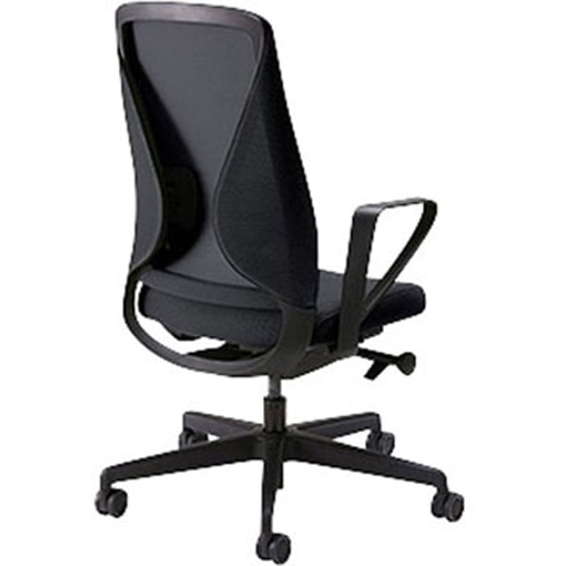 STEB513F-BK ワークチェアー STE型 シルエット Silhouette ナイキ ブラック ブラック 肘掛有 高さ1005～1100mm幅681mm奥行651mm  STEB513F-BK