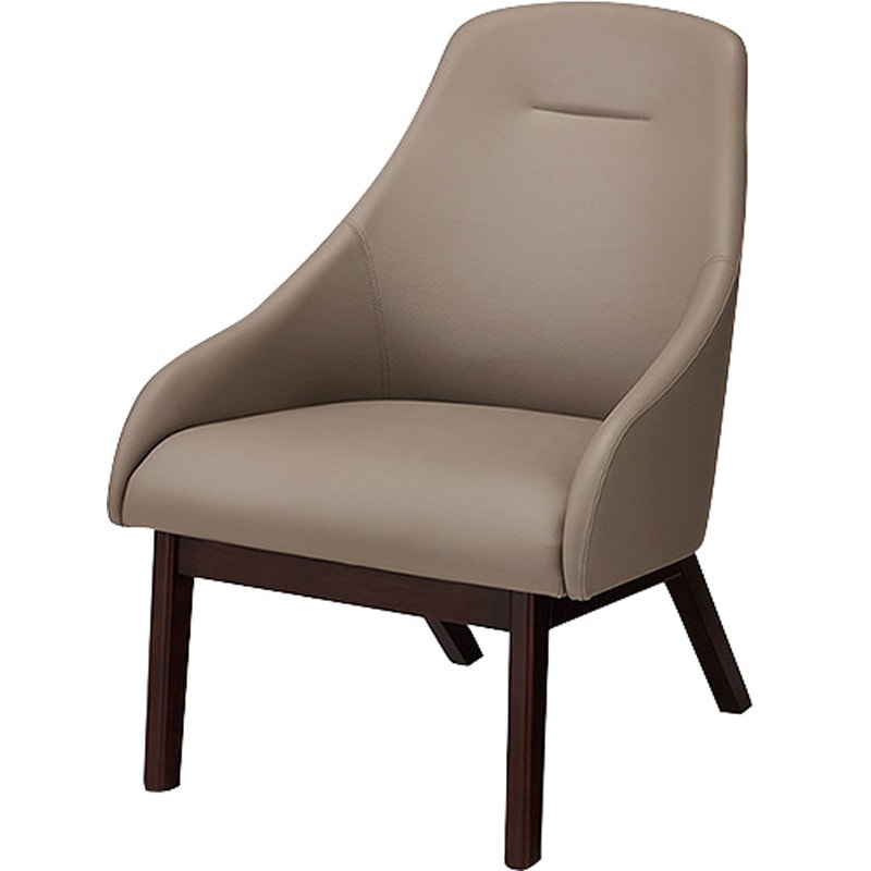 RC80-AGL ラウンジワークチェアー ナイキ 木製 アッシュグレー ビニールレザー張り   RC80-AGL