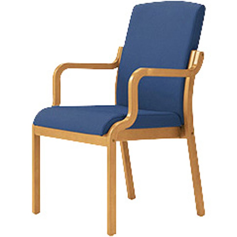 E377-BL 木製チェアー ナイキ 高さ895mm幅540mm奥行605mm  E377-BL