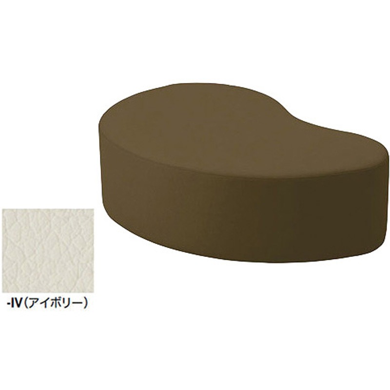 RC2302R-IV ロビーチェアー(2人掛、背なし) ナイキ アイボリー色 高さ400mm幅1200mm奥行790mm  RC2302R-IV