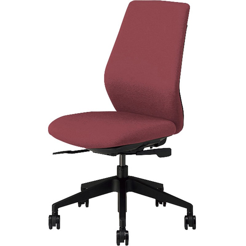 NCE512F-RO ワークチェアー(肘なし) NCE型 ナイキ ブラック ローズ色 高さ910～1000mm幅599mm奥行571mm  NCE512F-RO 33,787円
