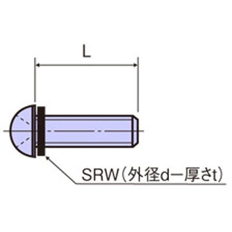F-0315-SRE 鉄 セットナベ小ネジ(SRW付) / F-SRERoHS2対応品 廣