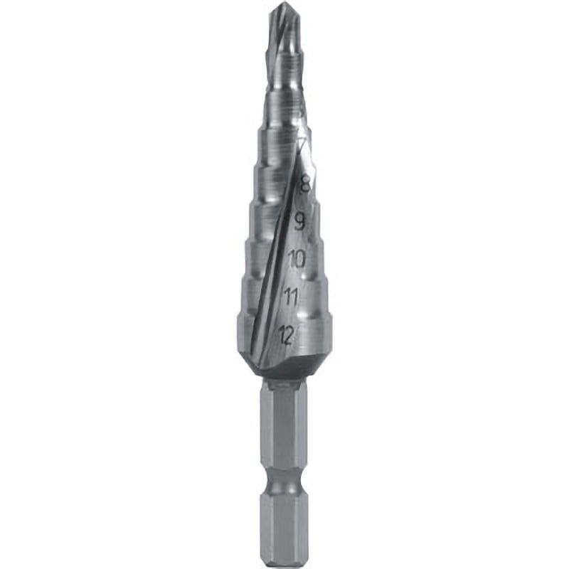 TSDS20 スパイラルステップドリル(2枚刃) TRUSCO コバルトハイス製 ノンコーティング シャンク径6.35mm  TSDS20