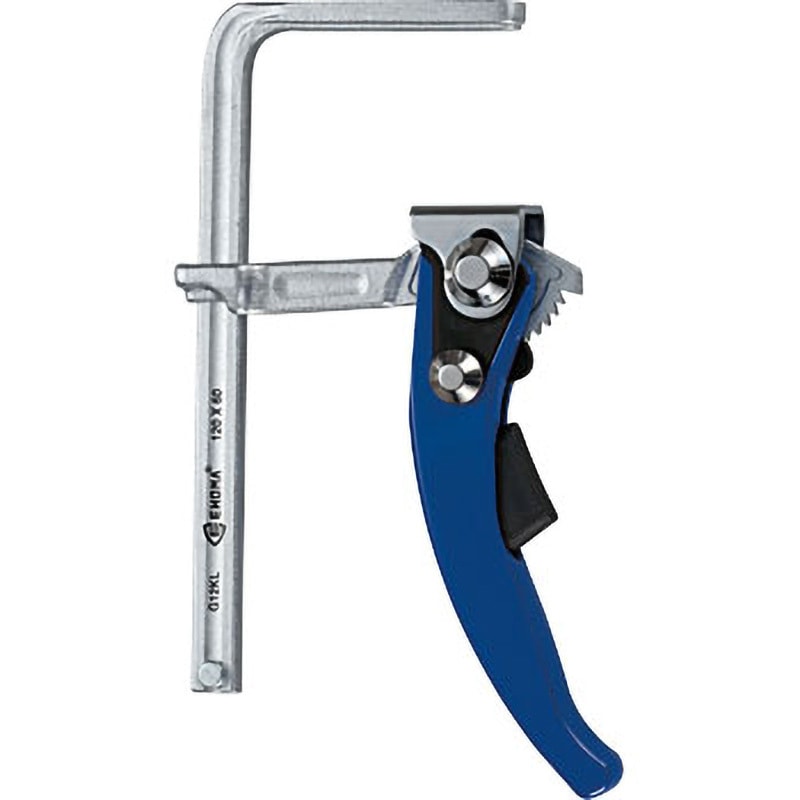 G20KL クランプ(フラットフレーム・クイックハンドル) TRUSCO 最大口開き200mmアゴの深さ60mm