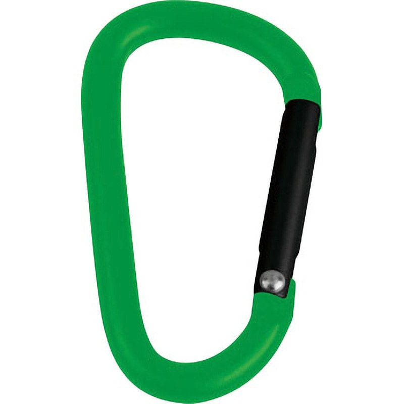 TKN550GN カラビナ TRUSCO アルミ製 オフセットD型 グリーン色
