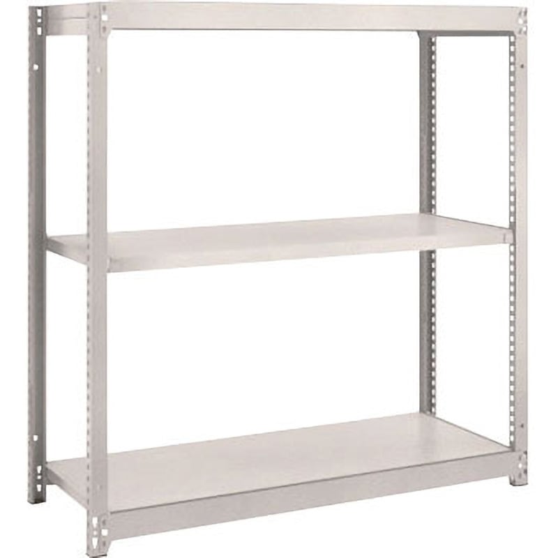 M1.5-4433 軽中量ボルトレス棚M1.5型 TRUSCO グレー色 単体型 間口1203mm奥行304mm高さ1206mm