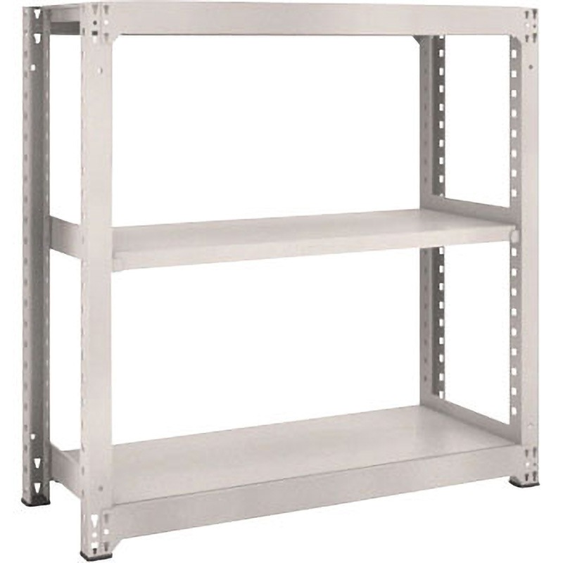 M3-5473 中量ボルトレス棚M3型 TRUSCO グレー色 荷重300kg/段 間口1261mm奥行731mm高さ1511mm  M3-5473