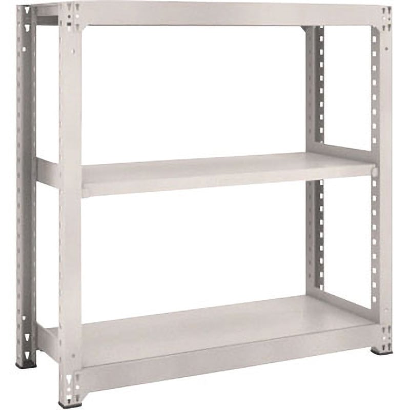 M3-5693 中量ボルトレス棚M3型 TRUSCO グレー色 荷重300kg/段 間口1861mm奥行931mm高さ1511mm  M3-5693 37,687円