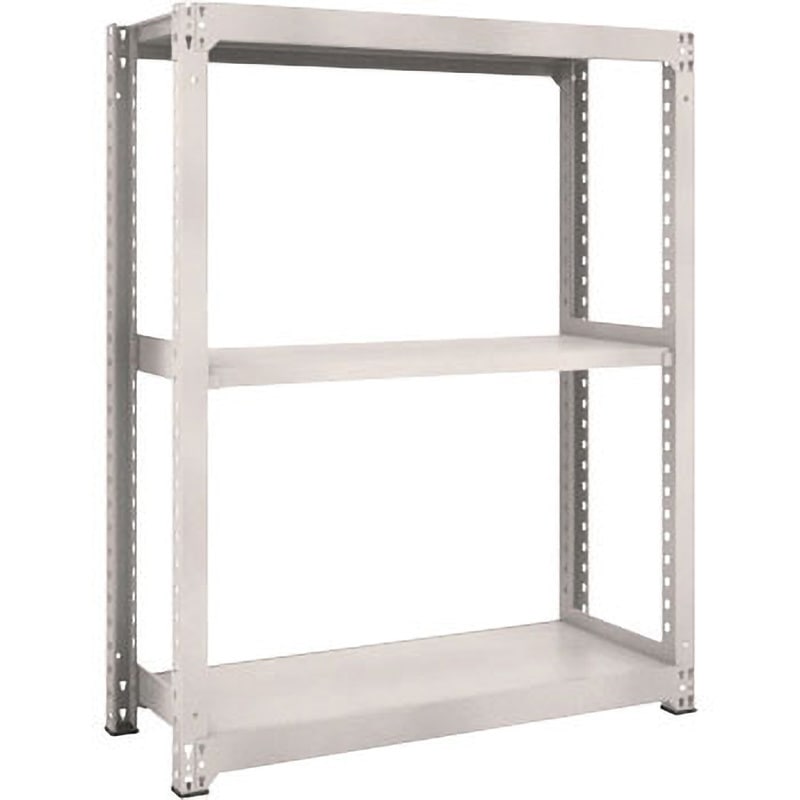 M5-5693 中量ボルトレス棚M5型 TRUSCO グレー色 単体タイプ スチール 間口1861mm奥行931mm高さ1511mm  M5-5693